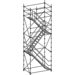 Plettac Light Duty Alu Site Staircase